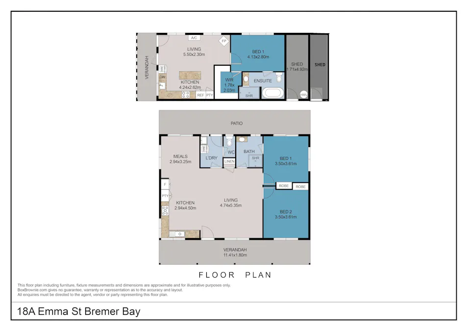 18A Emma Street, Bremer Bay, WA, 6338 - Floorplan 1