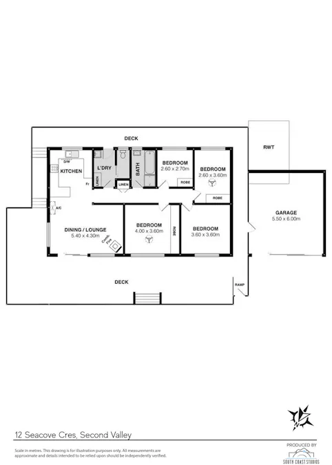 12 Seacove Crescent, Second Valley, SA, 5204 - Floorplan 1