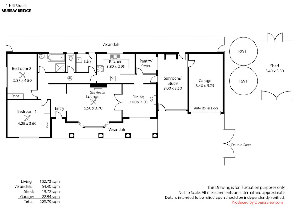 1 Hill Street, Murray Bridge, SA, 5253 - Floorplan 1