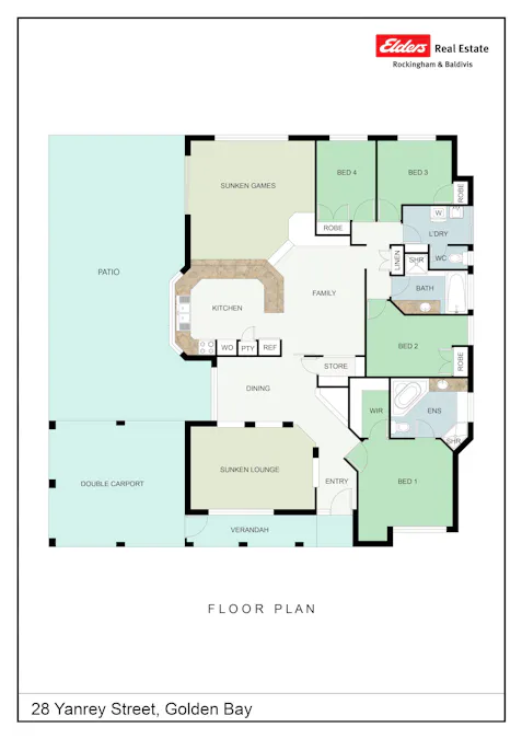 28 Yanrey Street, Golden Bay, WA, 6174 - Floorplan 1