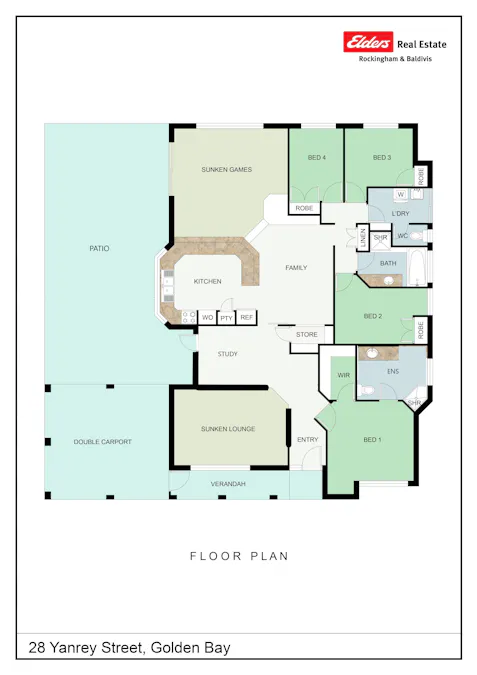 28 Yanrey Street, Golden Bay, WA, 6174 - Floorplan 1
