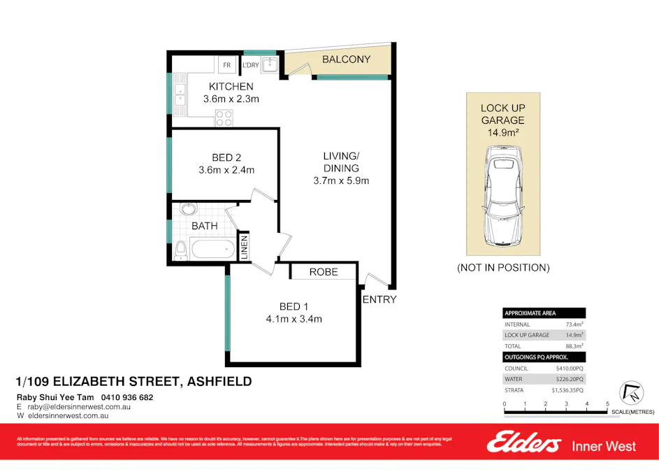 1/109 Elizabeth Street, Ashfield, NSW, 2131 - Floorplan 1