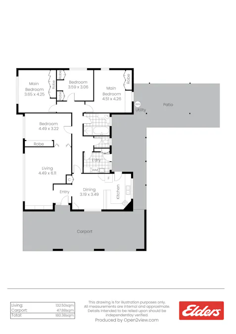 30 Curramulka Road, Minlaton, SA, 5575 - Floorplan 1