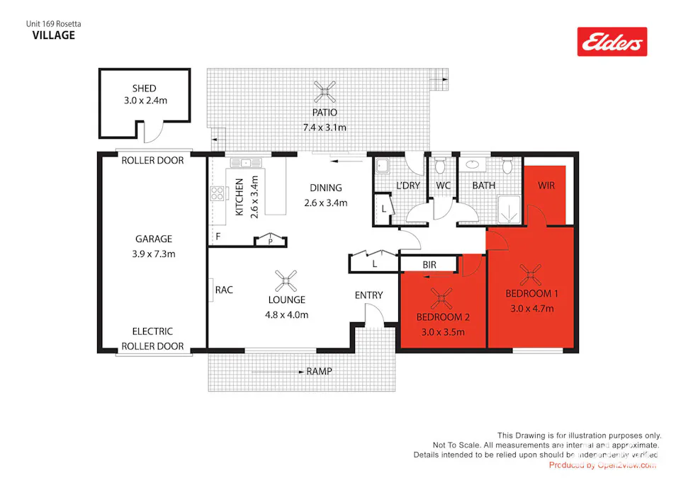 169 Rosetta Village,  1-27 Maude Street, Encounter Bay, SA, 5211 - Floorplan 1