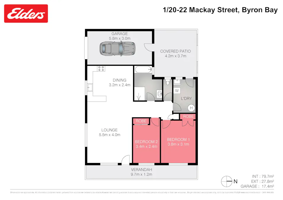 1/20-22 Mackay Street, Byron Bay, NSW, 2481 - Floorplan 1