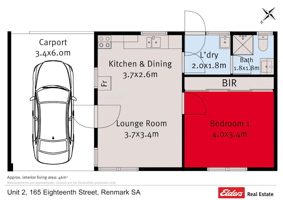 2/165 Eighteenth Street, Renmark, SA, 5341 - Floorplan 1