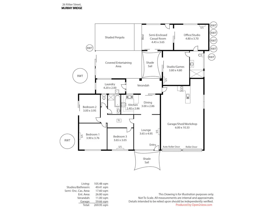 26 Ritter Street, Murray Bridge, SA, 5253 - Floorplan 1
