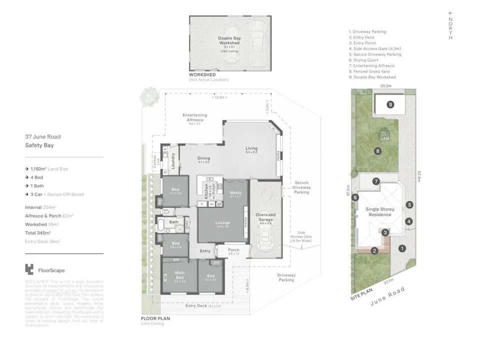 37 June Road, Safety Bay, WA, 6169 - Floorplan 1