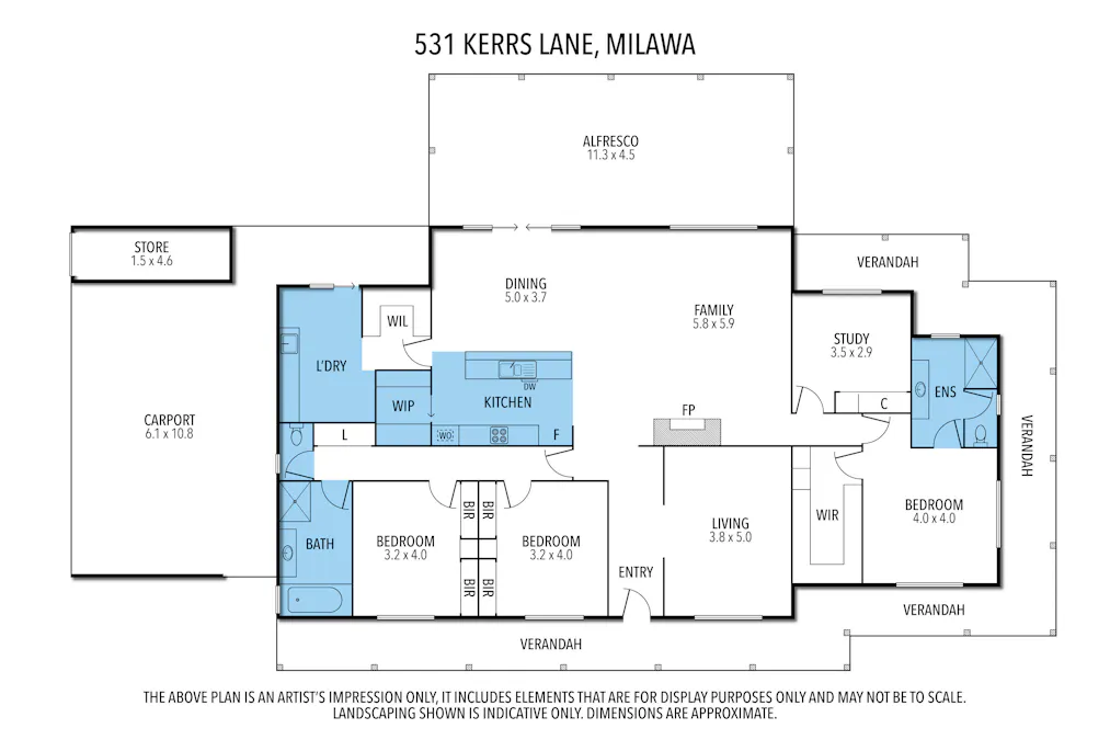 499 & 531 Kerrs Road, Milawa, VIC, 3678 - Floorplan 1