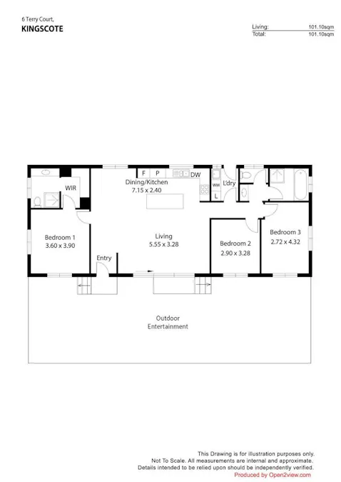 6 Terry Court, Kingscote, SA, 5223 - Floorplan 1