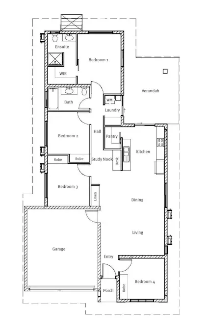 13 Whitegum Crescent, Zuccoli, NT, 0832 - Floorplan 1