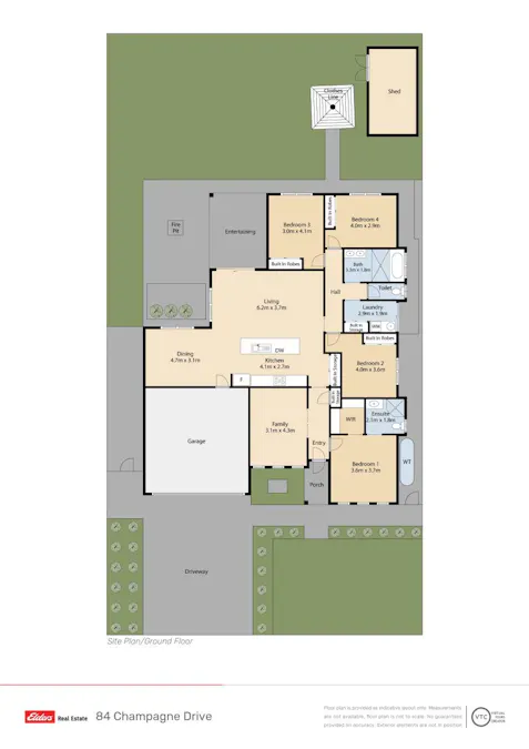 84 Champagne Drive, Dubbo, NSW, 2830 - Floorplan 1