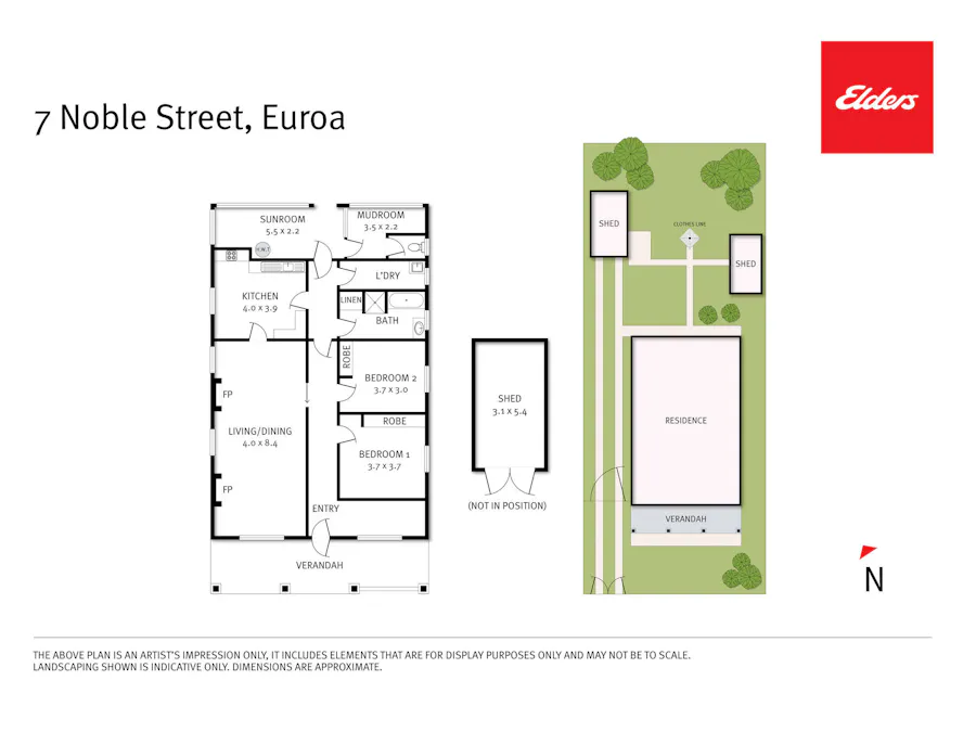 7 Noble Street, Euroa, VIC, 3666 - Floorplan 1