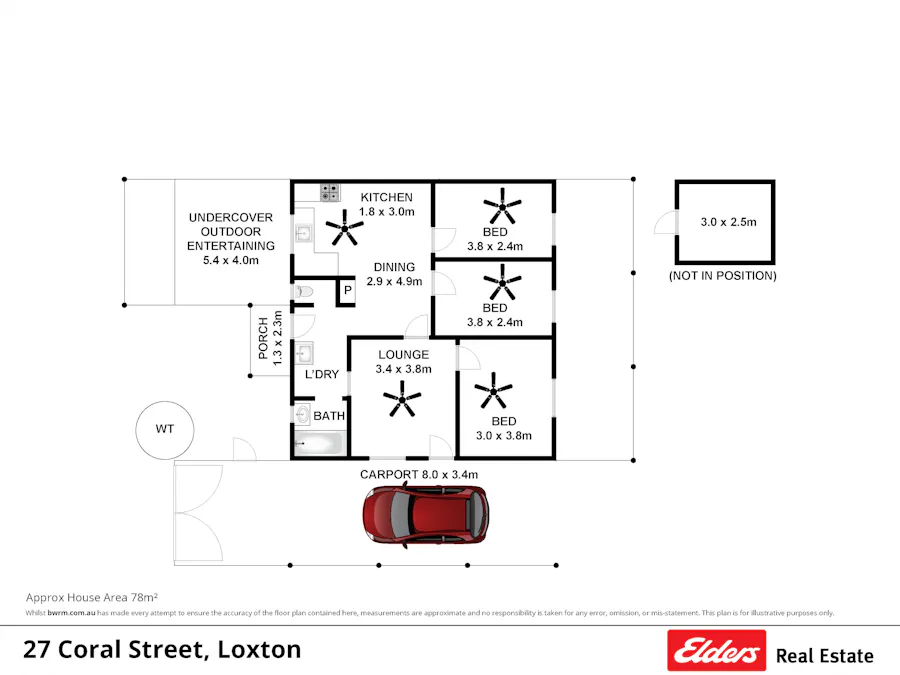 27 Coral Street, Loxton, SA, 5333 - Floorplan 1