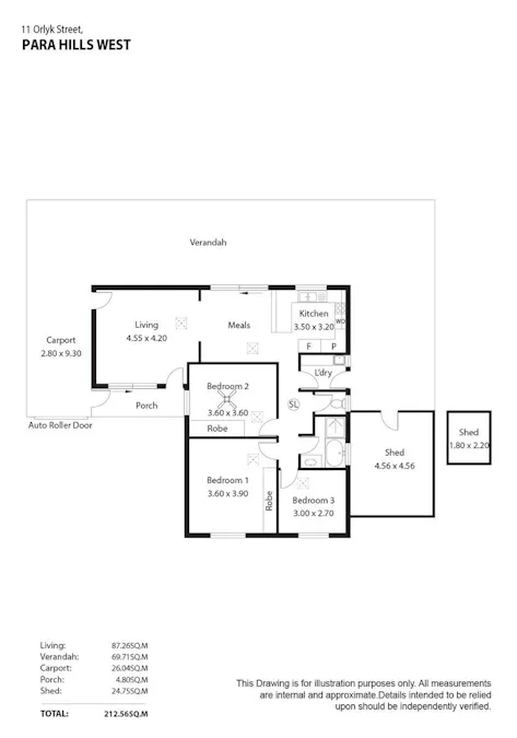 11 Orlyk Street, Para Hills West, SA, 5096 - Floorplan 1