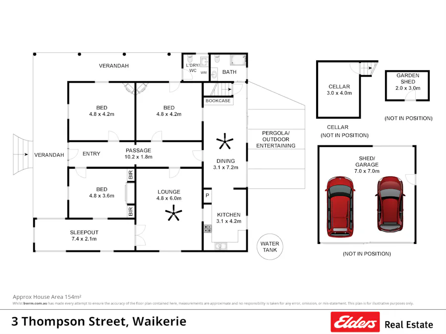 3 Thompson Street, Waikerie, SA, 5330 - Floorplan 1