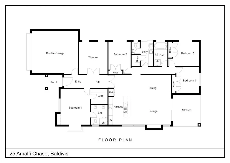 25 Amalfi Chase, Baldivis, WA, 6171 - Floorplan 1