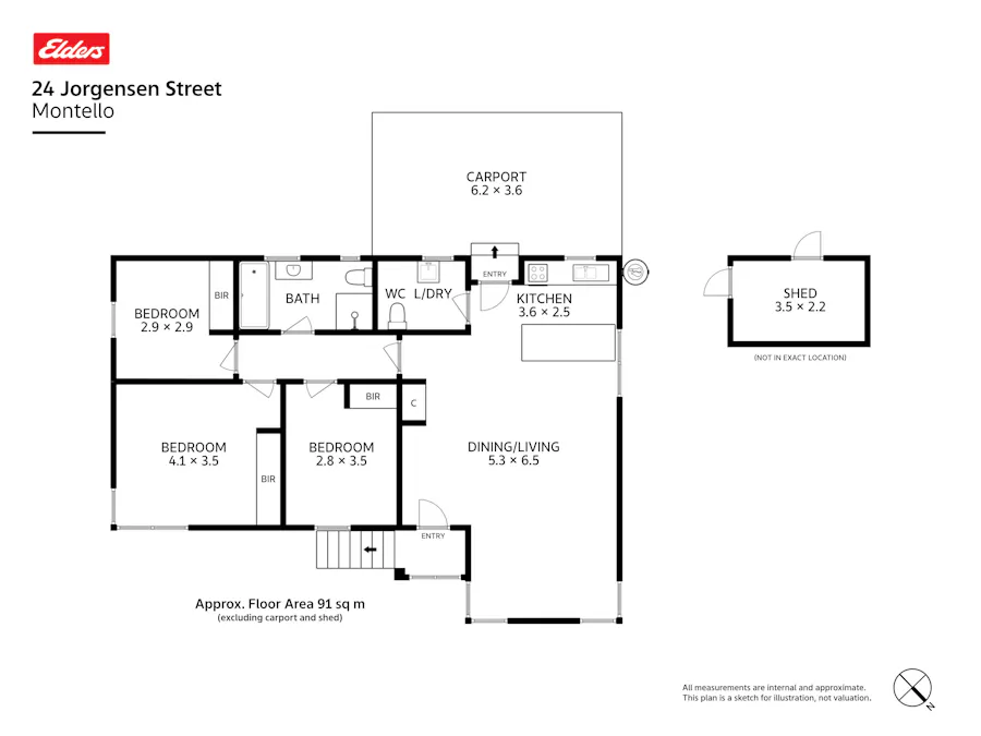 24 Jorgensen Street, Montello, TAS, 7320 - Floorplan 1
