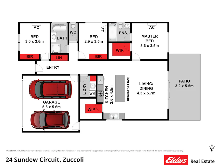24 Sundew Circuit, Zuccoli, NT, 0832 - Floorplan 1
