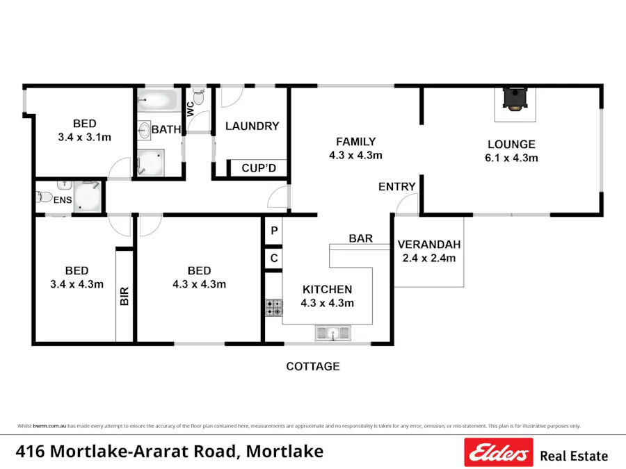 416 Mortlake-Ararat Road, Mortlake, VIC, 3272 - Floorplan 1