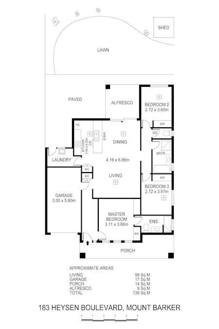183 Heysen Boulevard, Mount Barker, SA, 5251 - Floorplan 1