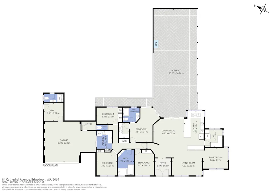 84 Cathedral Avenue, Brigadoon, WA, 6069 - Floorplan 1
