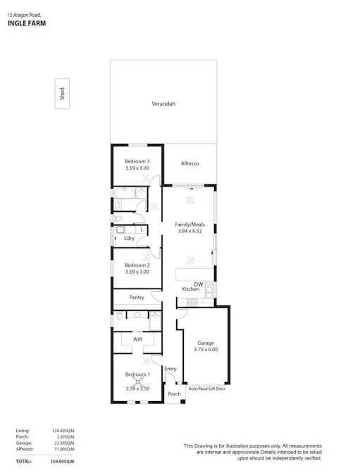 15a Aragon Road, Ingle Farm, SA, 5098 - Floorplan 1