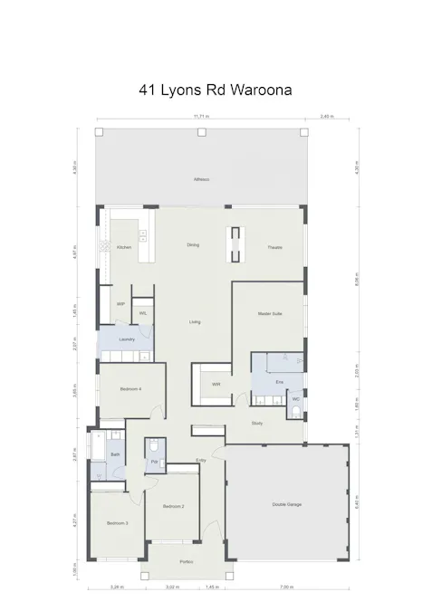41 Lyons Road, Waroona, WA, 6215 - Floorplan 1