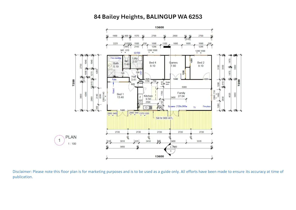 84 Bailey Heights, Balingup, WA, 6253 - Floorplan 1