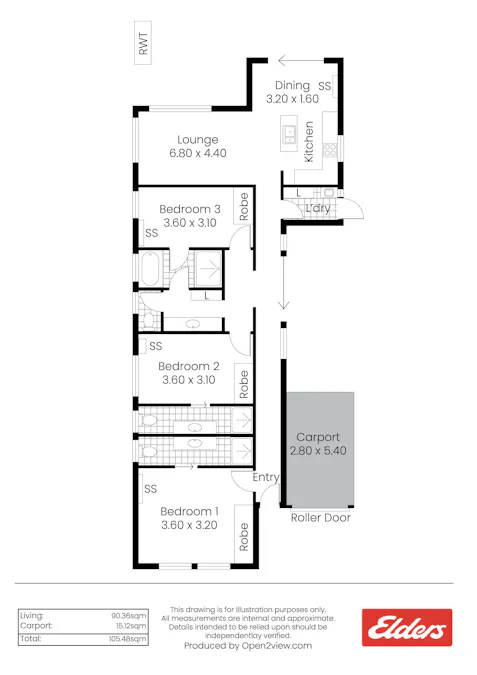 7 Henderson Street, Whyalla Norrie, SA, 5608 - Floorplan 1