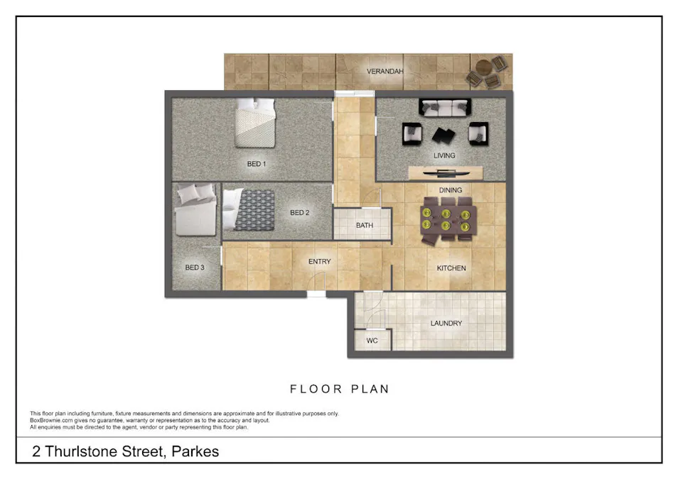 2 Thurlstone Street, Parkes, NSW, 2870 - Floorplan 1