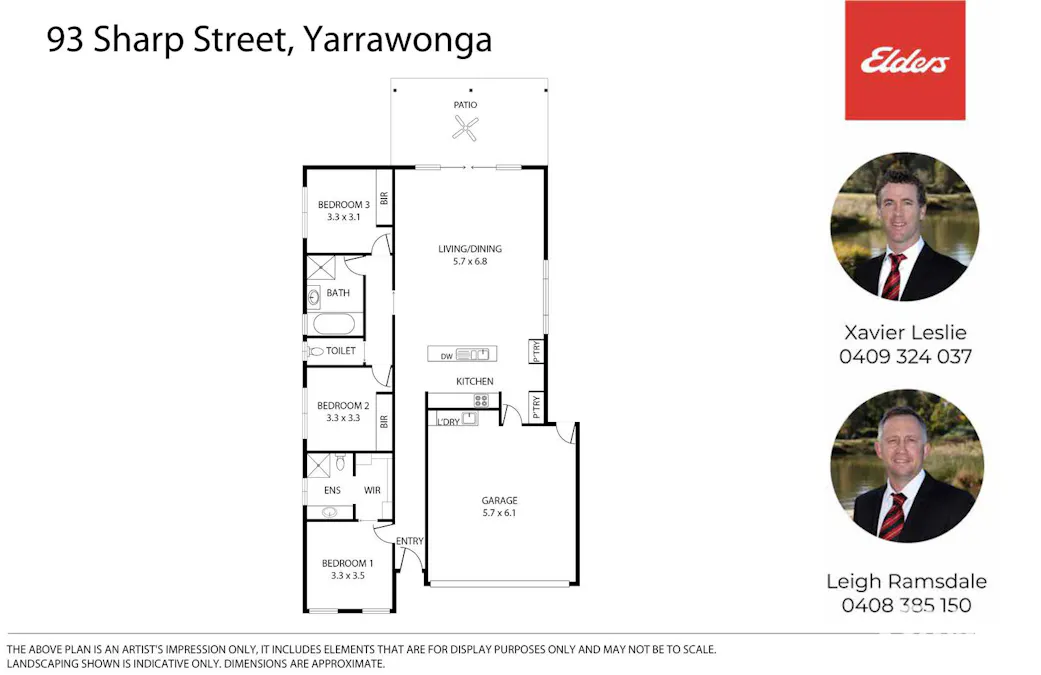 93 Sharp Street, Yarrawonga, VIC, 3730 - Floorplan 1