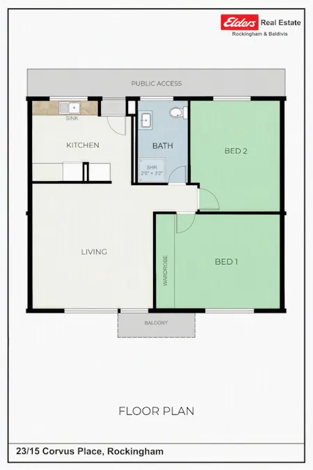 23/15 Corvus Place, Rockingham, WA, 6168 - Floorplan 1
