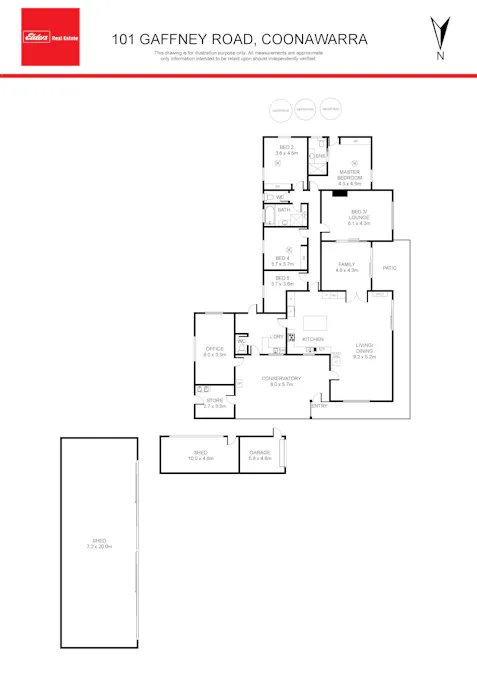 101 Gaffney Road, Coonawarra, SA, 5263 - Floorplan 1
