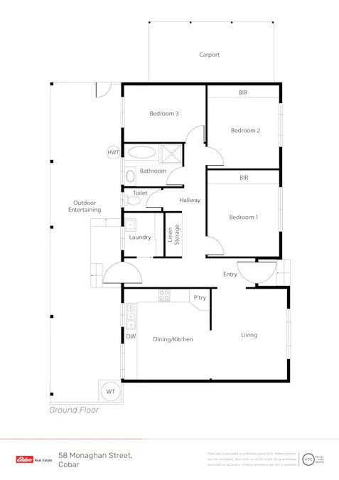 58 Monaghan Street, Cobar, NSW, 2835 - Floorplan 1