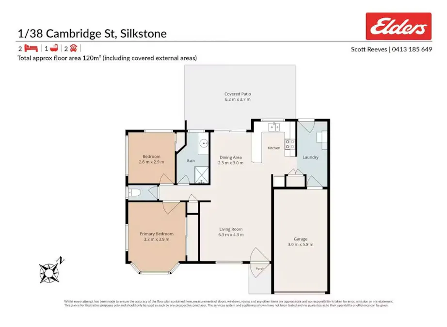 1/38 Cambridge Street, Silkstone, QLD, 4304 - Floorplan 1