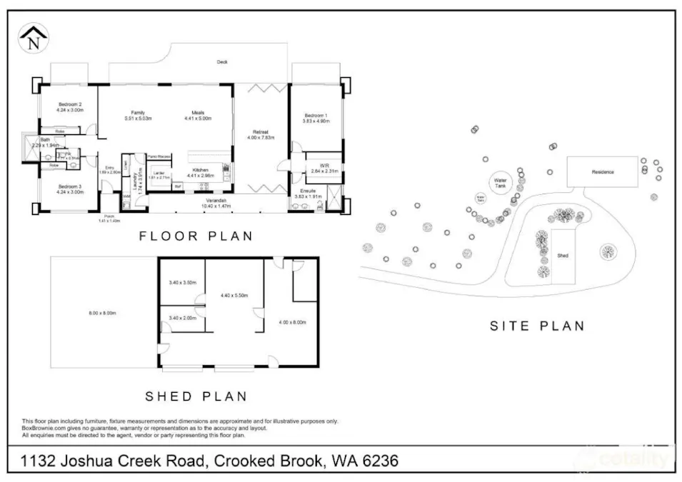 1132 Joshua Creek Road, Crooked Brook, WA, 6236 - Floorplan 1