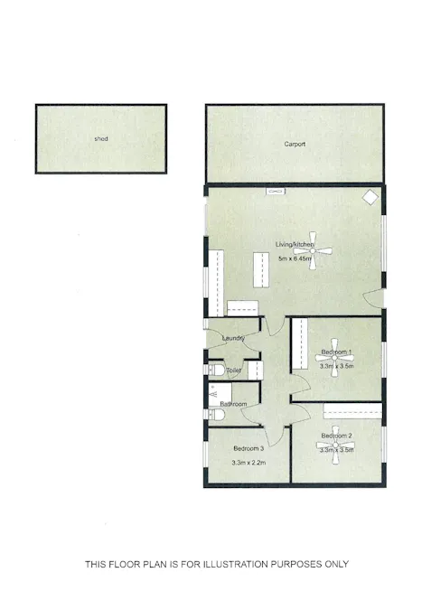1 Schinckel Road, Naracoorte, SA, 5271 - Floorplan 1