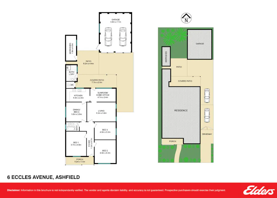 6 Eccles Avenue, Ashfield, NSW, 2131 - Floorplan 1