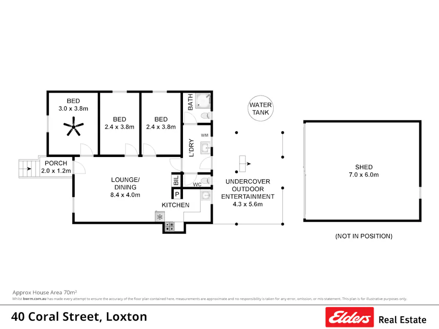 40 Coral Street, Loxton, SA, 5333 - Floorplan 1