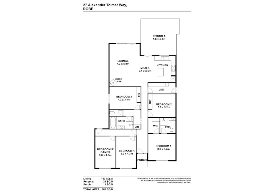 20 Alexander Tolmer , Robe, SA, 5276 - Floorplan 1