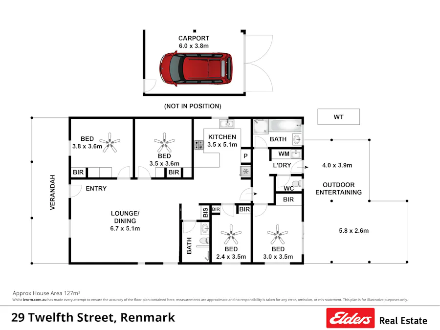 29  Twelfth Street, Renmark, SA, 5341 - Floorplan 1