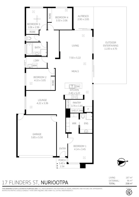 17 Flinders Street, Nuriootpa, SA, 5355 - Floorplan 1