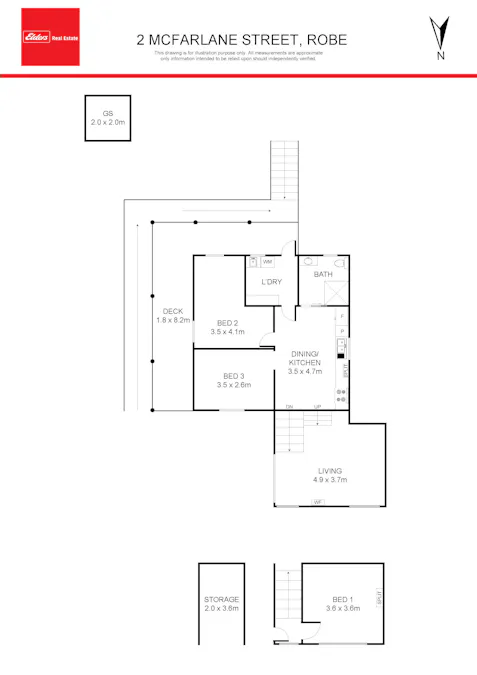2 McFarlane Street, Robe, SA, 5276 - Floorplan 1