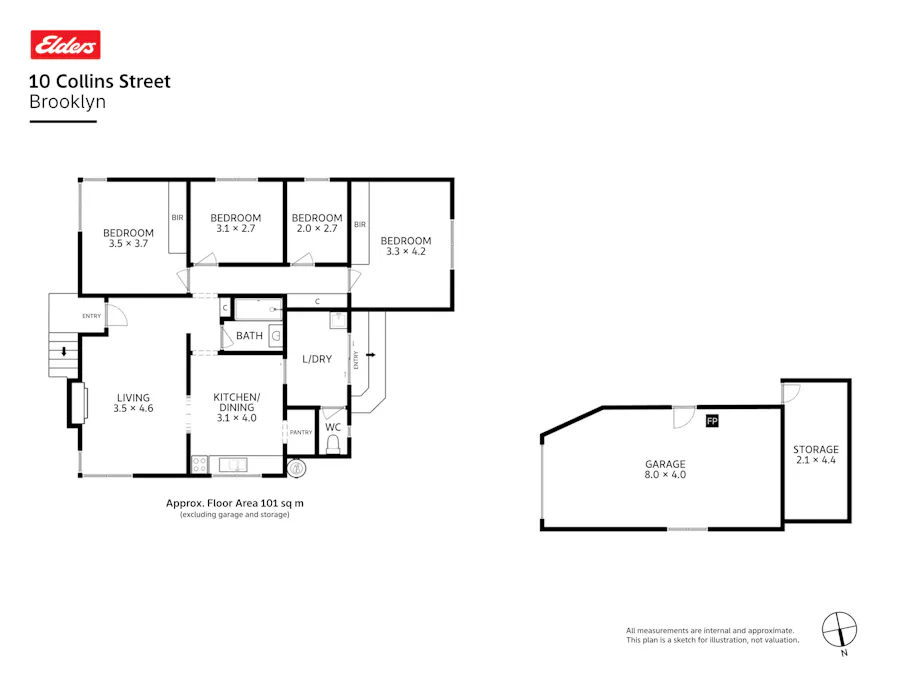 10 Collins Street, Brooklyn, TAS, 7320 - Floorplan 1