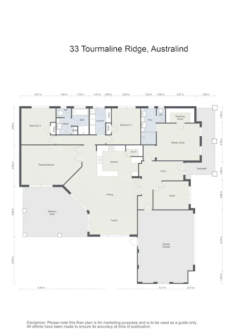 33 Tourmaline Ridge, Australind, WA, 6233 - Floorplan 1