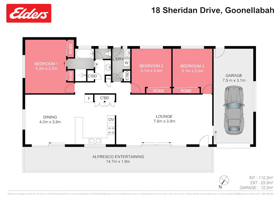 18 Sheridan Drive, Goonellabah, NSW, 2480 - Floorplan 1