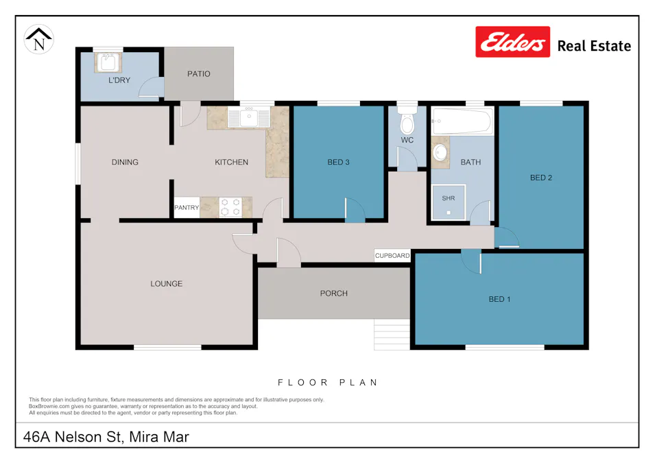 46A Nelson Street, Mira Mar, WA, 6330 - Floorplan 1