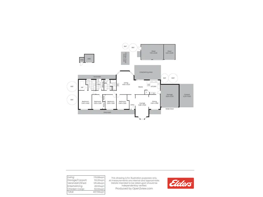 136 White Hut Road, Clare, SA, 5453 - Floorplan 1