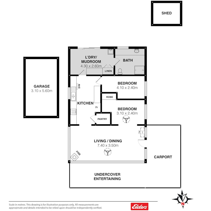 26 PALMER Street, Aldinga Beach, SA, 5173 - Floorplan 1